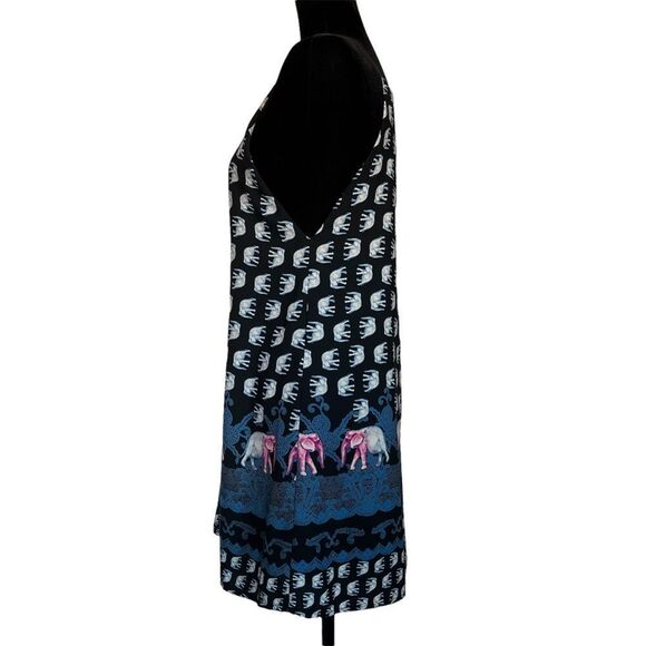 Audrey 3+1 Elephant Print Trapeze Dress Size Small - Picture 3 of 8